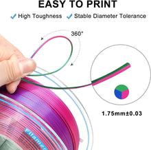 Load image into Gallery viewer, Tri Color PLA - Rose Red | Blue | Green
